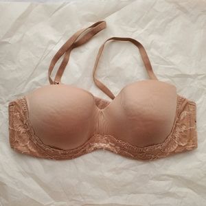 Beige Multiway Strapless Body by Victoria bra 36B